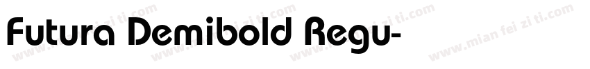 Futura Demibold Regu字体转换